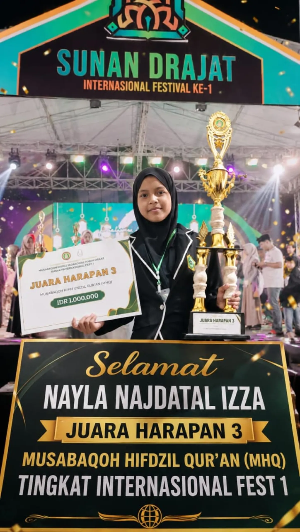 Siswi MI Wali Songo 1 Harumkan Nama Madrasah, Raih Juara di Ajang Internasional